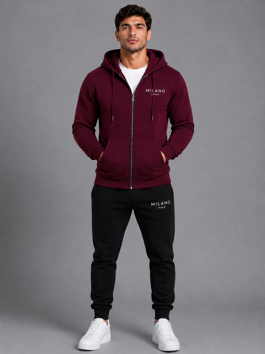 Milano Trainingspak Heren – Hoodie met Rits en Joggingbroek
