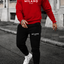 Stijlvol Milano Italy Rood wit Trainingspak voor Heren – Comfortabel, Modieus & Veelzijdig – Streetwear Outfit