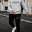 Stijlvolle Milano Italy Hoodie en Joggingbroek Set voor Mannen – Comfortabele Katoen-Polyester Mix, Trendy Casual Outfit