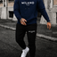 Stijlvolle Milano Italy Hoodie en Joggingbroek Set voor Mannen – Comfortabele Katoen-Polyester Mix, Trendy Casual Outfit