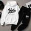 Modieuze en Comfortabele Yolo Hoodie en Joggingbroek Set - Stijlvolle Casual Outfit voor Jongeren en Volwassenen