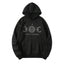 Dames Hoodie met Zon en Maan Print –  Celestial Streetwear Hoodie met Sterrenprint en Capuchon – Sweater voor Vrouwen