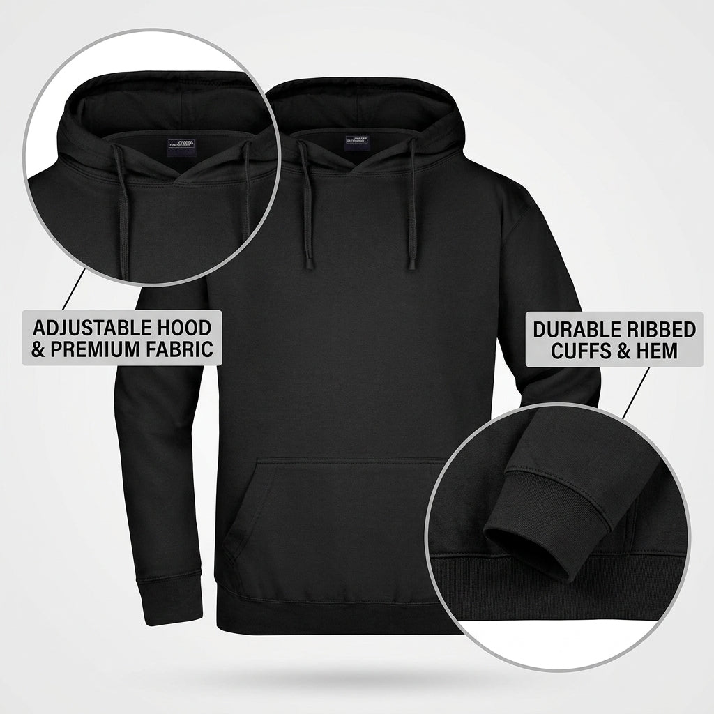 Heren Hoodie met Capuchon en Kangoeroezak – Pullover van Katoenmix – Comfortabele Casual Streetwear Trui