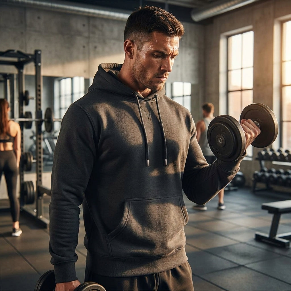 Heren Hoodie met Capuchon –   van Hoogwaardige Katoenmix – Streetwear Trui voor Mannen