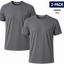 2-Pack - T-Shirts Heren - 100% Katoen - Wit/Zwart/Navy-Blauw - Comfort Fit - Maat M