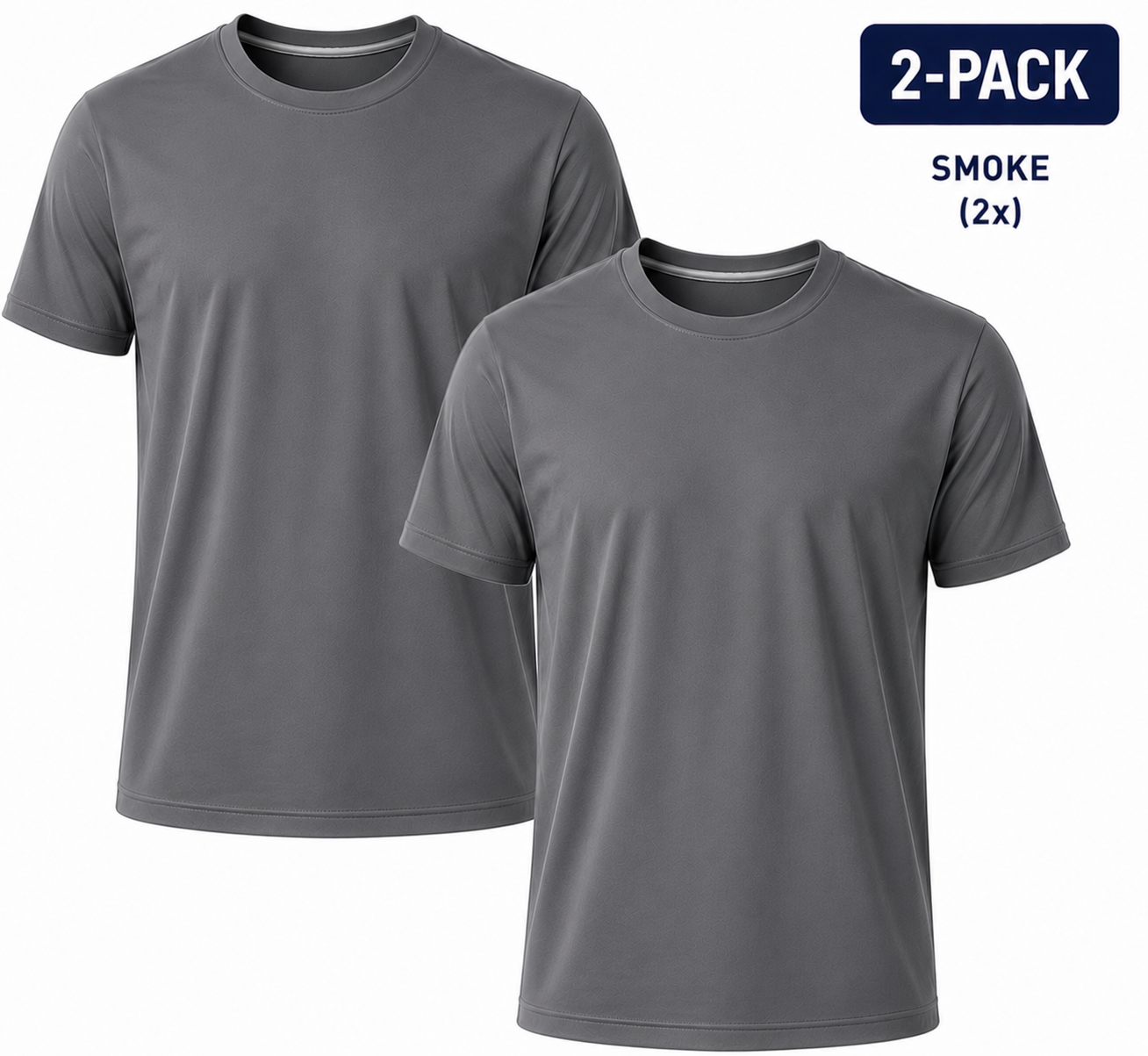 2-Pack - T-Shirts Heren - 100% Katoen - Wit/Zwart/Navy-Blauw - Comfort Fit - Maat M