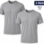 2-Pack - T-Shirts Heren - 100% Katoen - Wit/Zwart/Navy-Blauw - Comfort Fit - Maat M