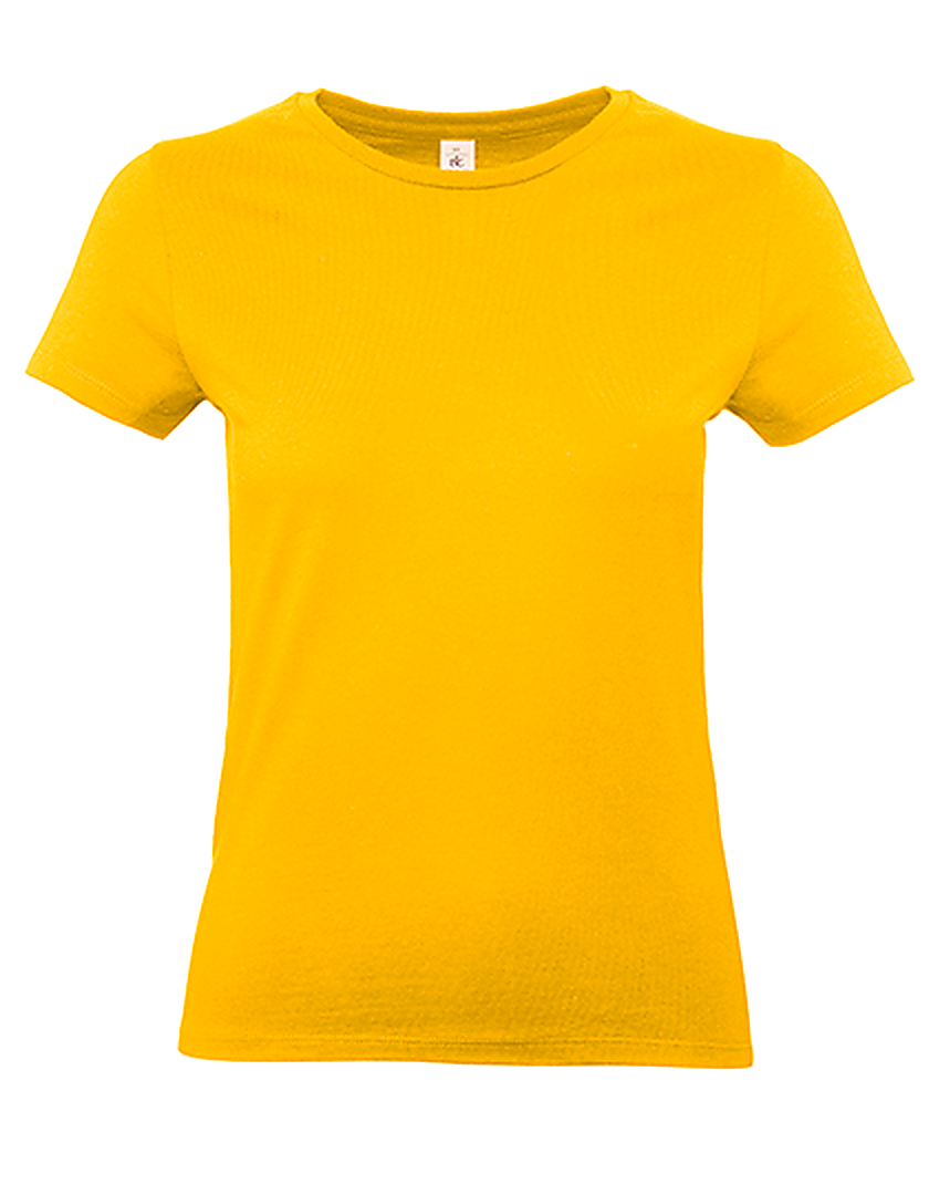 Stijlvol en Comfortabel T-shirt Dames - Korte Mouw - 100% Katoen  - Oranje - Maat S