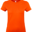 Stijlvol en Comfortabel T-shirt Dames - Korte Mouw - 100% Katoen  - Oranje - Maat S
