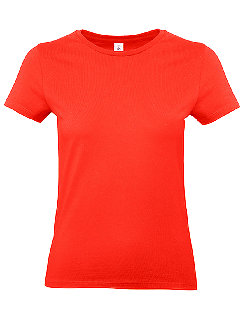 Stijlvol en Comfortabel T-shirt Dames - Korte Mouw - 100% Katoen  - Oranje - Maat S