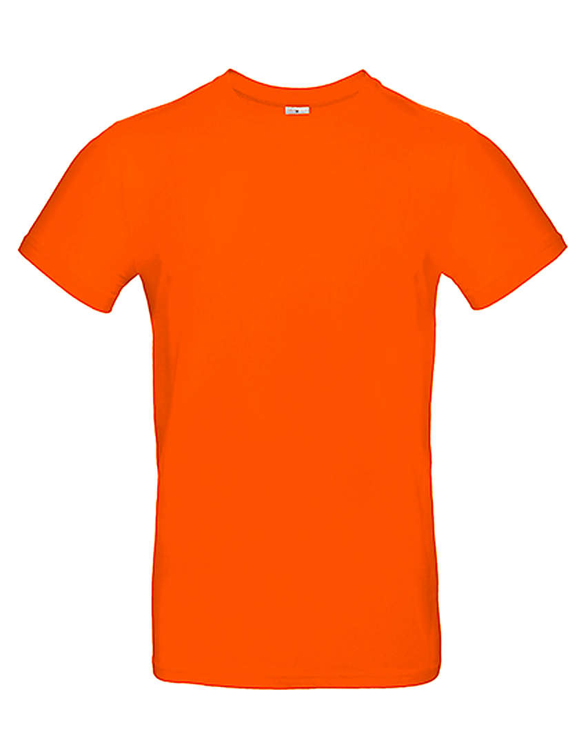 B&C - T-shirt Heren - 100% Katoen – Comfortabel en Stijlvol - Oranje - Maat M