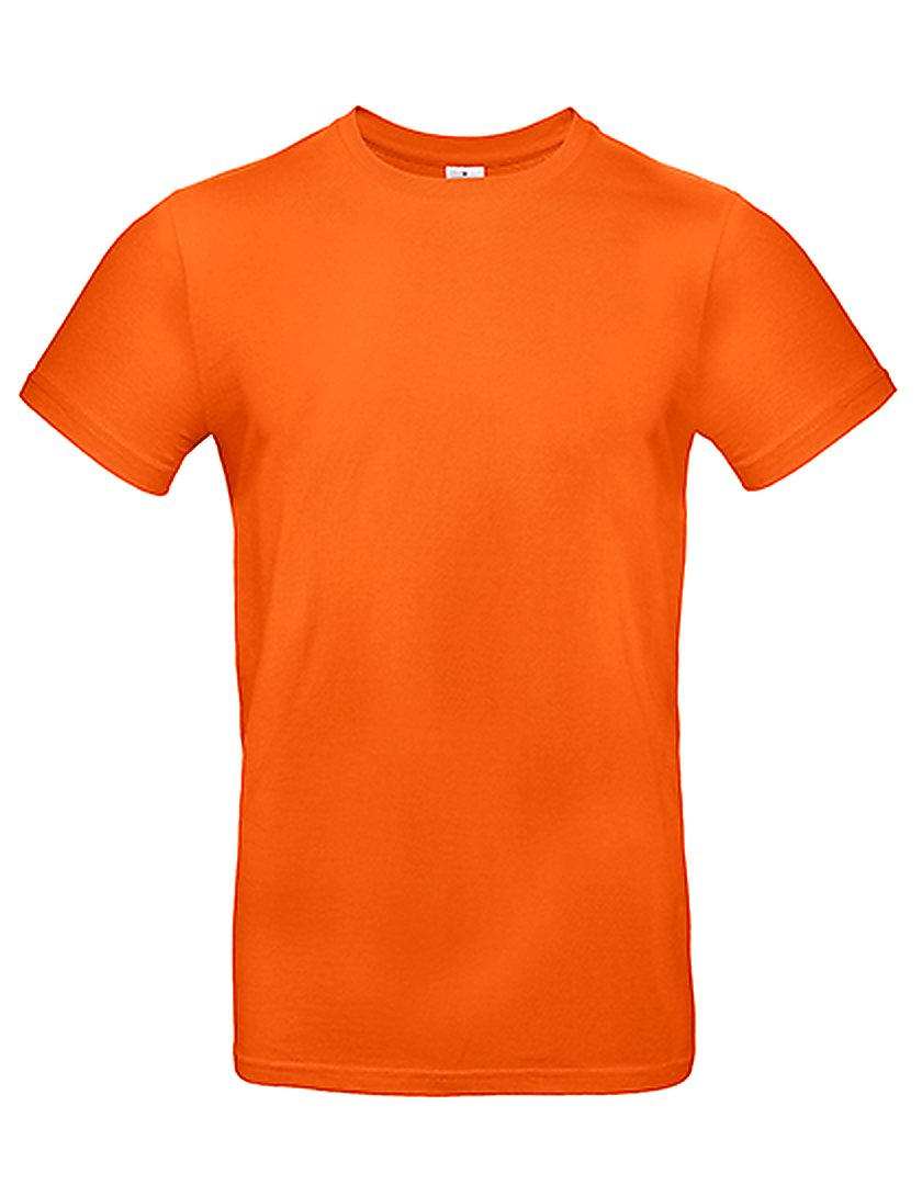 B&C - T-shirt Heren - 100% Katoen – Comfortabel en Stijlvol - Oranje - Maat M