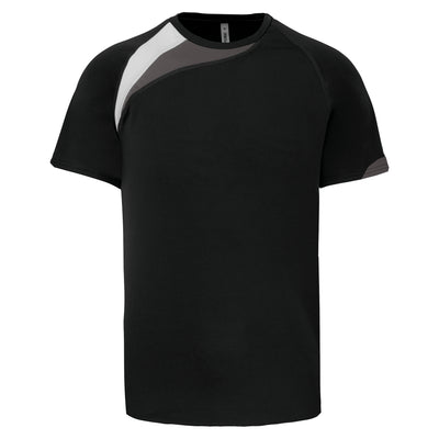 High-Performance Sport shirt Heren - 100% Polyester - Zwart - Maat S