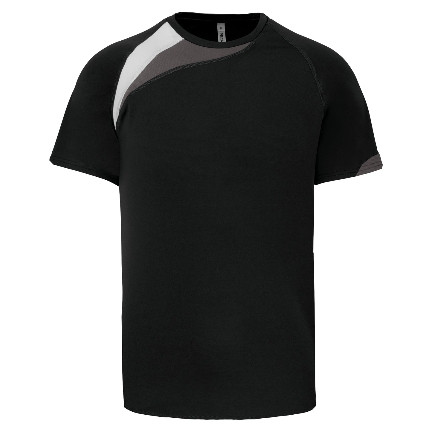 High-Performance Sport shirt Heren - 100% Polyester - Zwart - Maat S