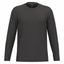 T-Shirt Heren Longsleeve -	100% katoen - Comfortabele Basic Sweaterlook Long Sleeve - Grijs - Maat S