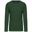 T-Shirt Heren Longsleeve -	100% katoen - Comfortabele Basic Sweaterlook Long Sleeve - Grijs - Maat S