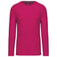 T-Shirt Heren Longsleeve -	100% katoen - Comfortabele Basic Sweaterlook Long Sleeve - Grijs - Maat S