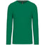 T-Shirt Heren Longsleeve -	100% katoen - Comfortabele Basic Sweaterlook Long Sleeve - Grijs - Maat S