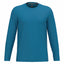 T-Shirt Heren Longsleeve -	100% katoen - Comfortabele Basic Sweaterlook Long Sleeve - Grijs - Maat S