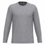 T-Shirt Heren Longsleeve -	100% katoen - Comfortabele Basic Sweaterlook Long Sleeve - Grijs - Maat S
