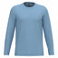 T-Shirt Heren Longsleeve -	100% katoen - Comfortabele Basic Sweaterlook Long Sleeve - Grijs - Maat S