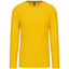T-Shirt Heren Longsleeve -	100% katoen - Comfortabele Basic Sweaterlook Long Sleeve - Grijs - Maat S