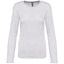 T-Shirt Dames Longsleeve - 100% katoen - Comfortabele Basic Sweaterlook Long Sleeve - Grijs - Maat S