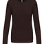 T-Shirt Dames Longsleeve - 100% katoen - Comfortabele Basic Sweaterlook Long Sleeve - Grijs - Maat S