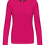 T-Shirt Dames Longsleeve - 100% katoen - Comfortabele Basic Sweaterlook Long Sleeve - Grijs - Maat S