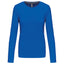 T-Shirt Dames Longsleeve - 100% katoen - Comfortabele Basic Sweaterlook Long Sleeve - Grijs - Maat S