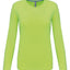 T-Shirt Dames Longsleeve - 100% katoen - Comfortabele Basic Sweaterlook Long Sleeve - Grijs - Maat S