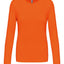 T-Shirt Dames Longsleeve - 100% katoen - Comfortabele Basic Sweaterlook Long Sleeve - Grijs - Maat S