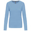T-Shirt Dames Longsleeve - 100% katoen - Comfortabele Basic Sweaterlook Long Sleeve - Grijs - Maat S
