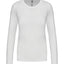 T-Shirt Dames Longsleeve - 100% katoen - Comfortabele Basic Sweaterlook Long Sleeve - Grijs - Maat S