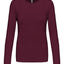 T-Shirt Dames Longsleeve - 100% katoen - Comfortabele Basic Sweaterlook Long Sleeve - Grijs - Maat S