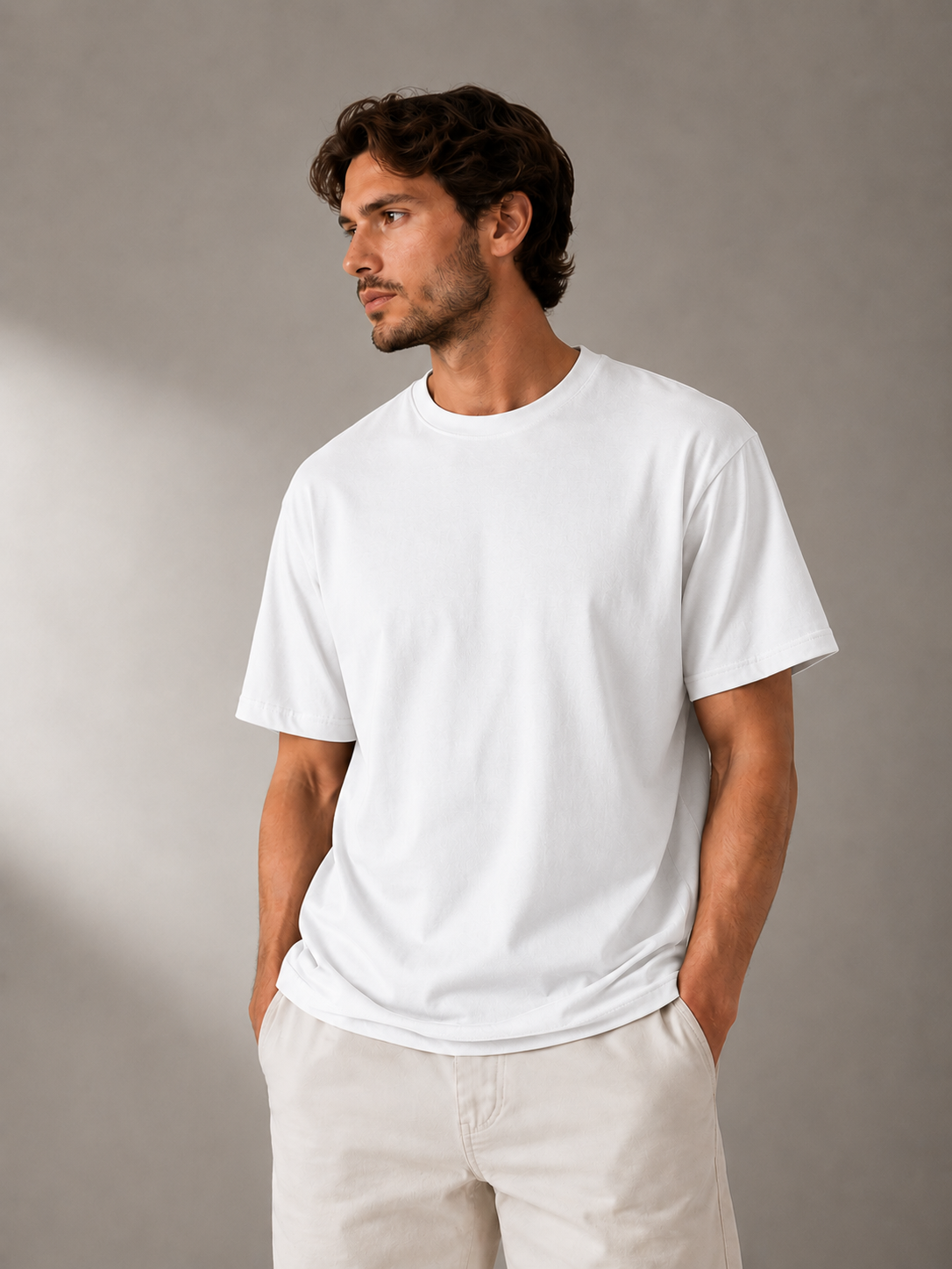 Trendy T-shirt Heren - 100% Katoen - Casual Modern Stijlvol Basic Tee - Zwart
