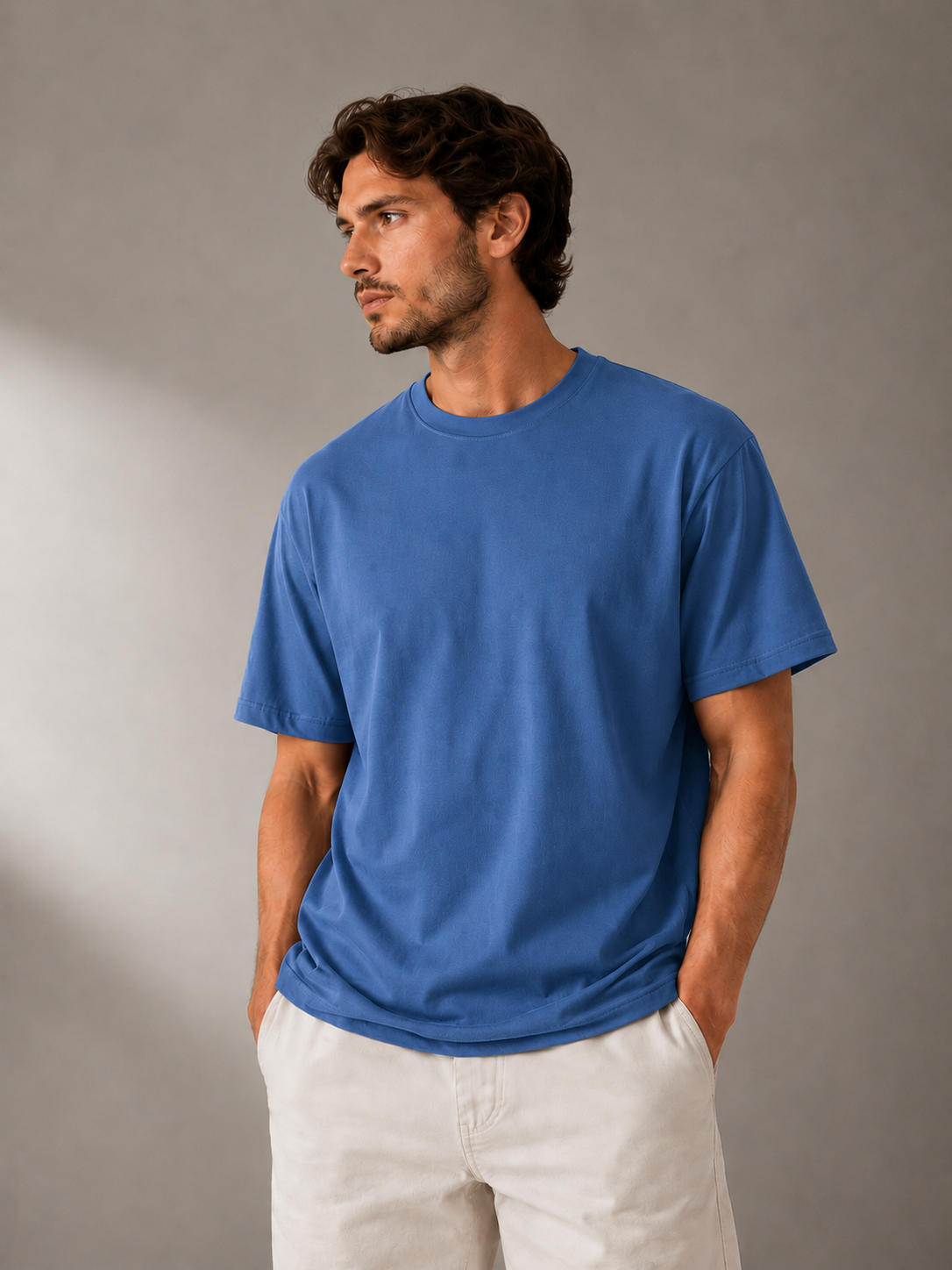 Trendy T-shirt Heren - 100% Katoen - Casual Modern Stijlvol Basic Tee - Zwart