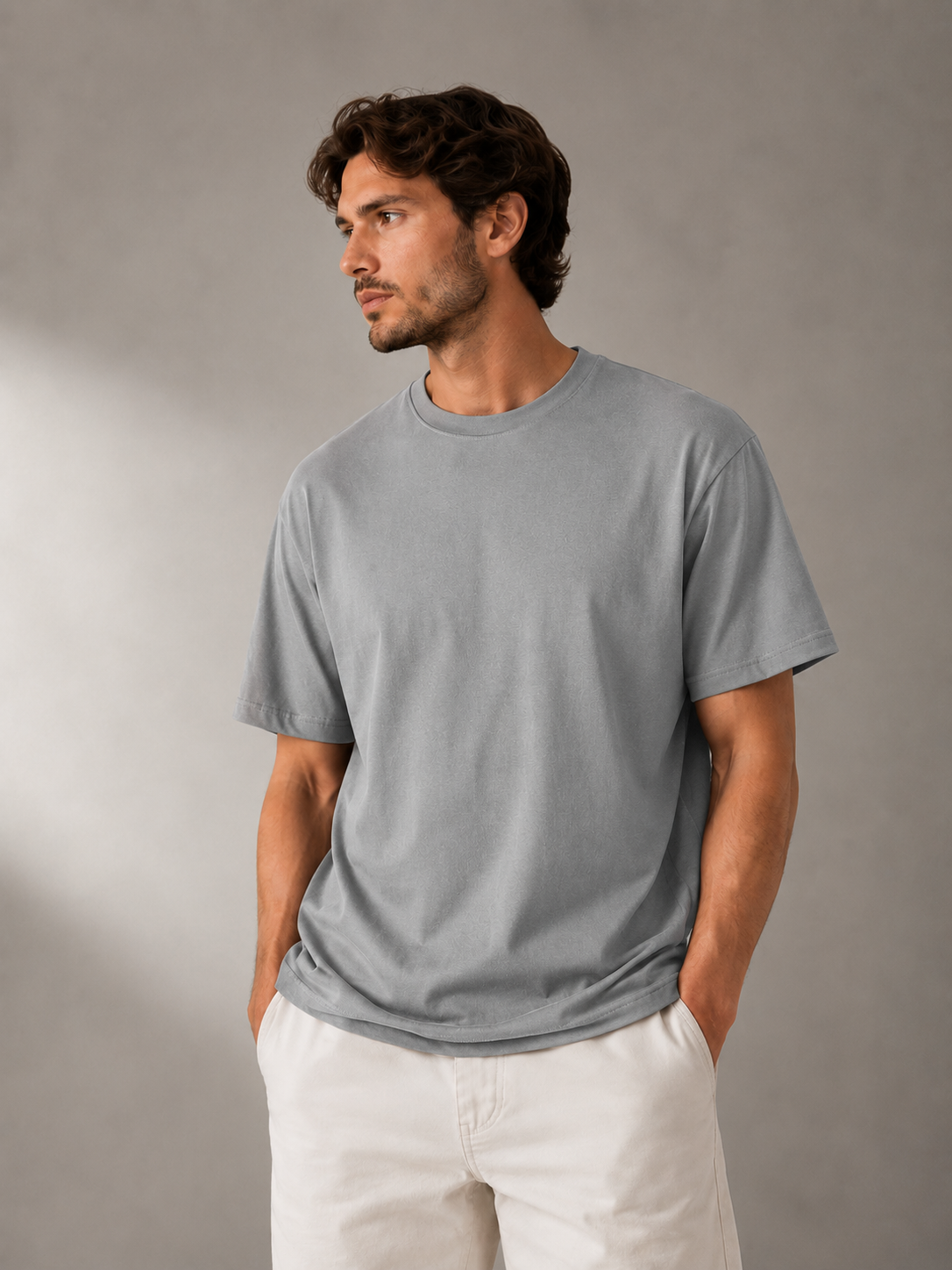 Trendy T-shirt Heren - 100% Katoen - Casual Modern Stijlvol Basic Tee - Zwart