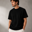 Trendy T-shirt Heren - 100% Katoen - Casual Modern Stijlvol Basic Tee - Zwart