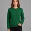 Stijlvolle Basic Trui Dames met Ronde Hals en Comfortabele - 55% Katoen - Rood