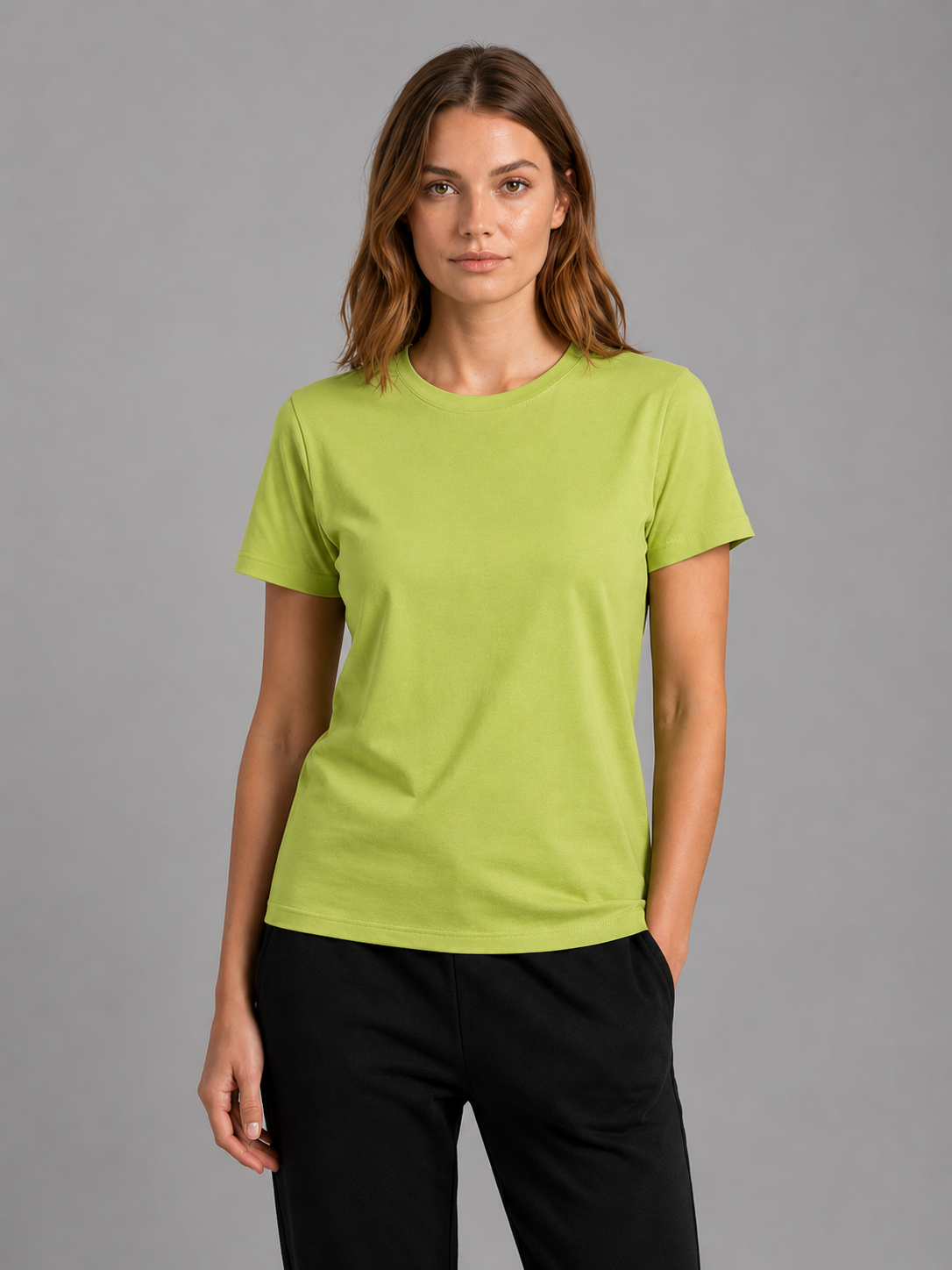 Basic T-shirt Dames - 100% Katoen Casual Fashion - Stijlvol en Comfortabel - Blue