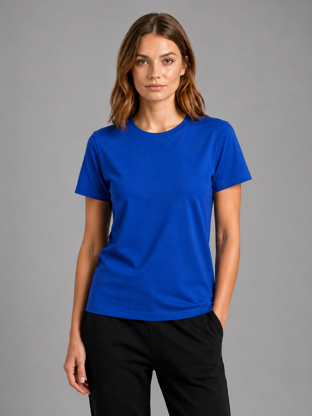 Basic T-shirt Dames - 100% Katoen Casual Fashion - Stijlvol en Comfortabel - Blue