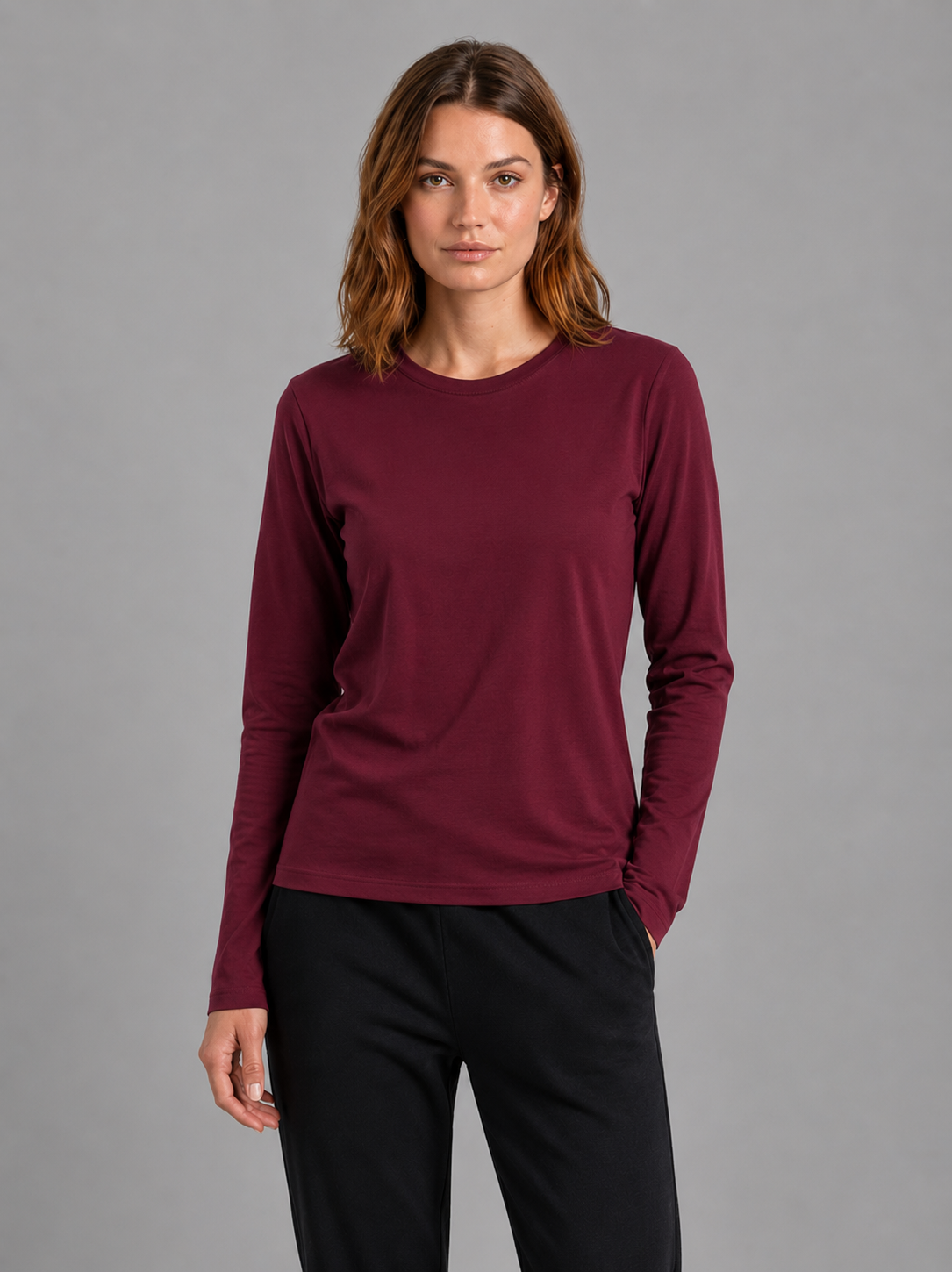 Dames Basic Long sleeve Shirt - Stijlvolle en Comfortabele