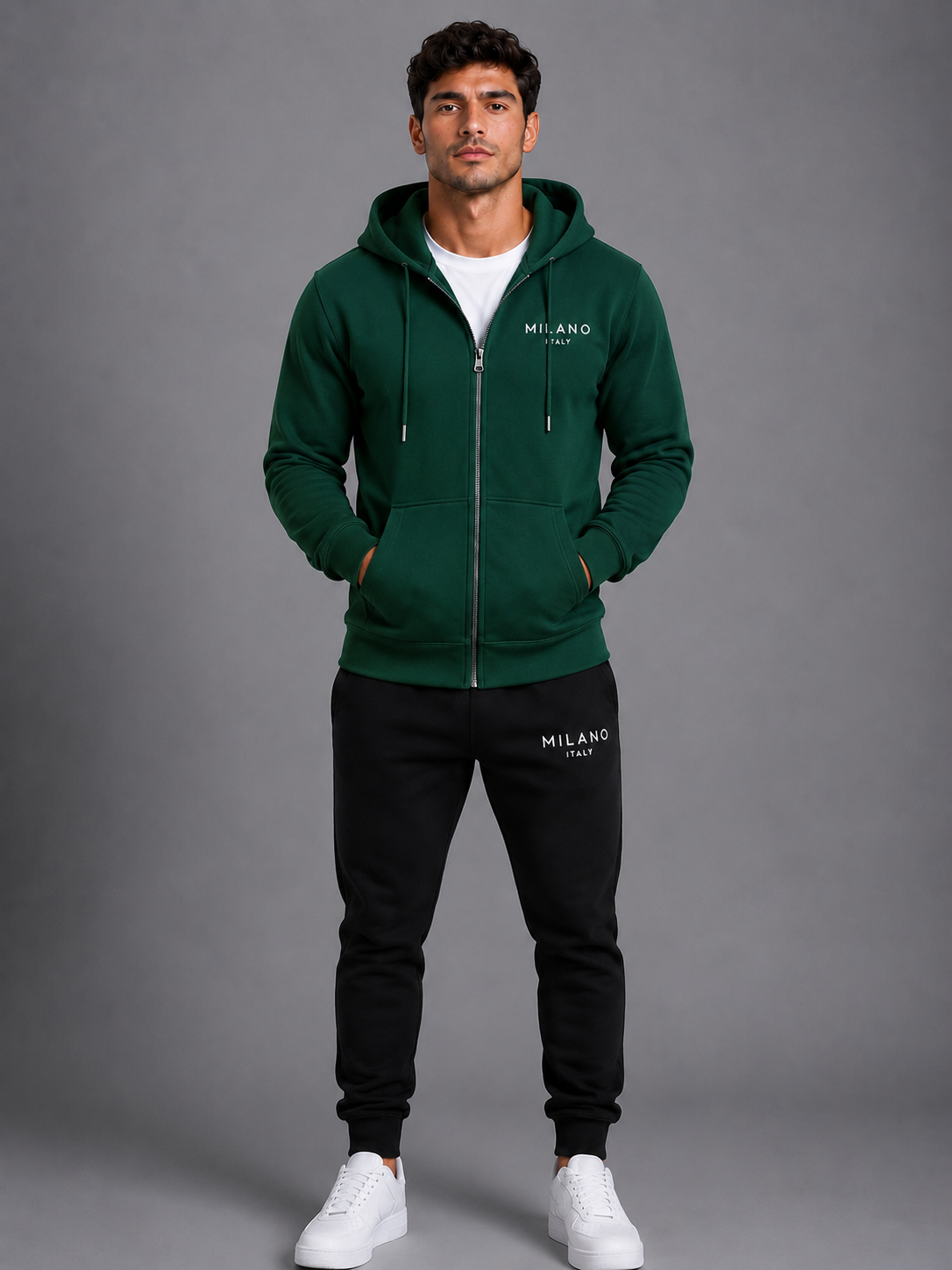 Milano Trainingspak Heren – Hoodie met Rits en Joggingbroek