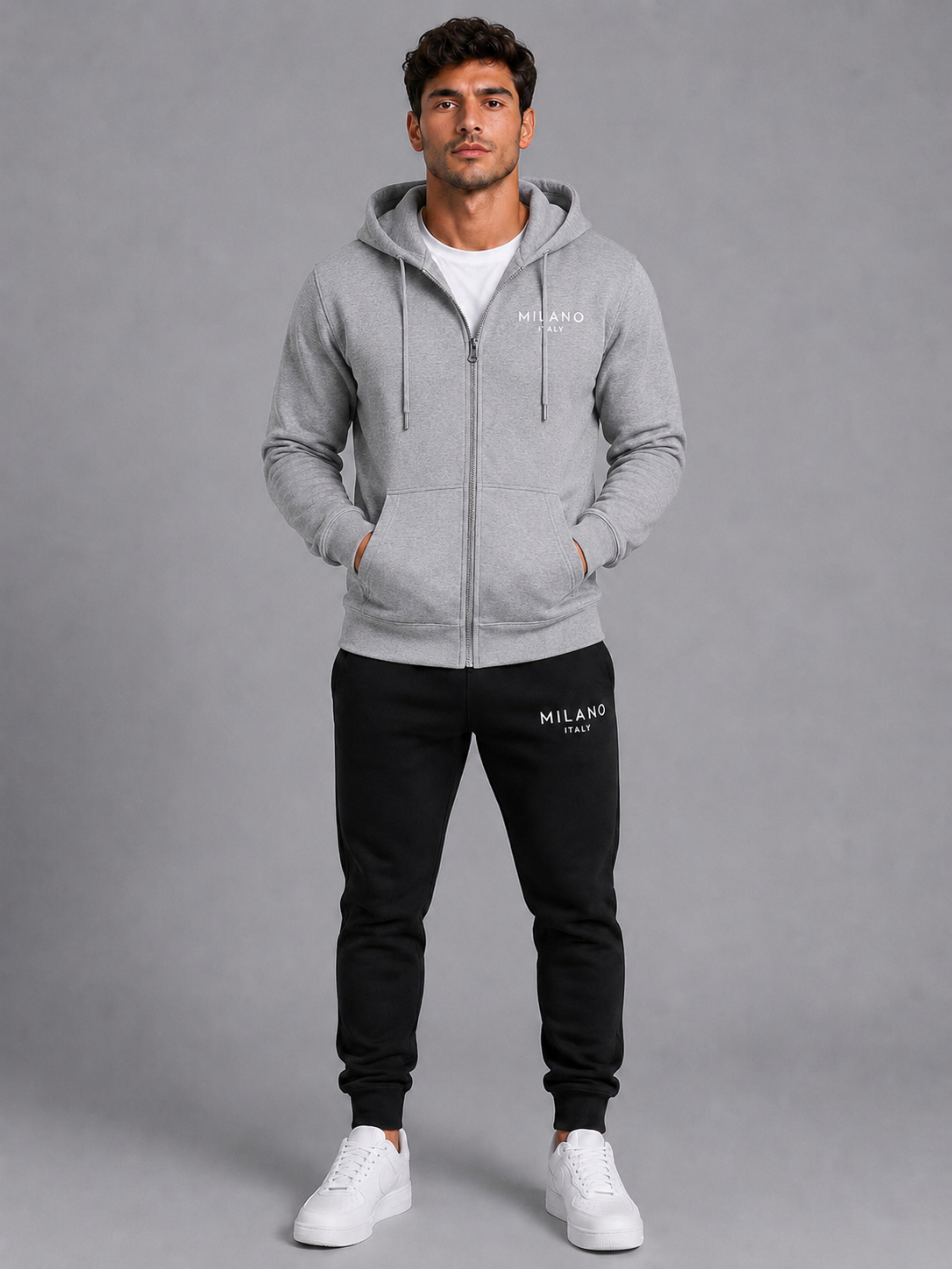 Milano Trainingspak Heren – Hoodie met Rits en Joggingbroek
