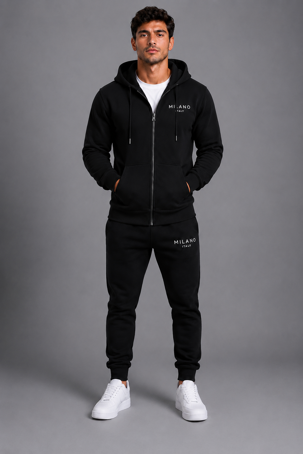 Milano Trainingspak Heren – Hoodie met Rits en Joggingbroek